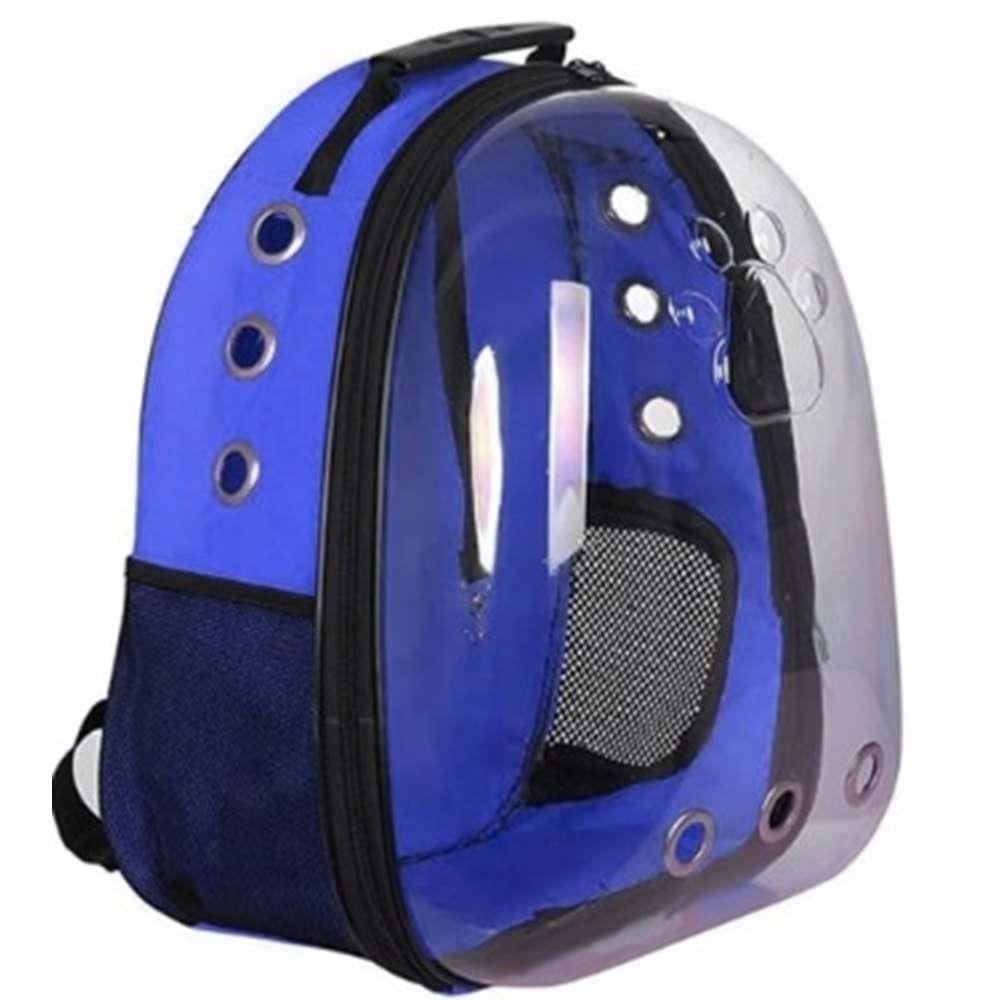 Astronot Kedi Köpek Taşıma Çantası (Saks Mavi)