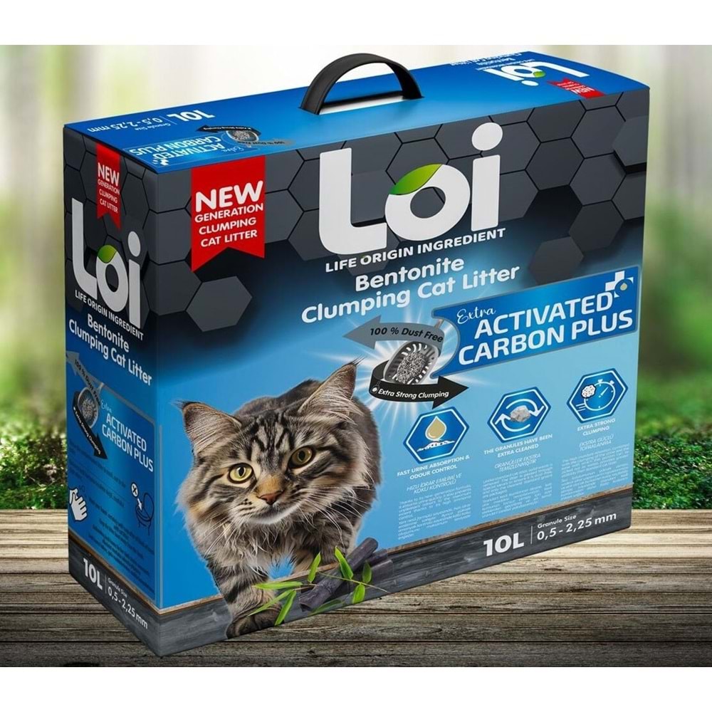 Loi Extra Aktif Karbonlu Kedi Kumu 10 Lt