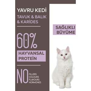 Animal World Tavuk & Balık & Karides Yavru Kedi Maması 15 Kg