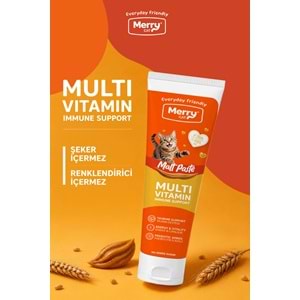 Merry Cat Malt Paste 100 ML Multivitamin Kedi Macunu 6 LI