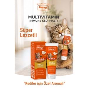 Merry Cat Malt Paste 100 ML Multivitamin Kedi Macunu 6 LI