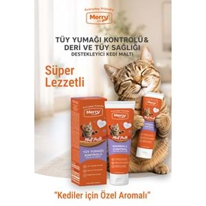 Merry Cat Malt Paste 100 ML Tüy Yumağı Önleyici Ve Deri Tüy Sağlığı 6 LI