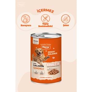 Merry Somonlu Yetişkin Köpek Konserve 400 Gr X 12 Adet