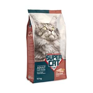 Super Cat Tavuklu Yetişkin Kedi Maması 15 Kg
