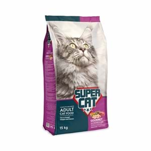 Super Cat Gurme Yetişkin Kedi Maması 15 Kg