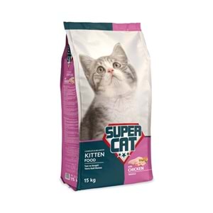 Super Cat Tavuklu Yavru Kedi Maması 15 Kg