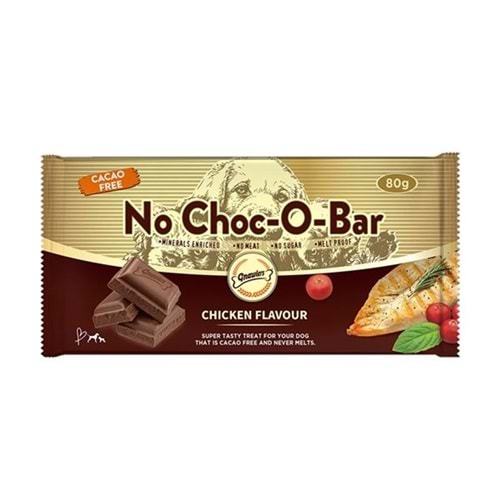 Gnawlers No Choc-O-Bar Tavuk Aromalı Çikolata Köpek Ödülü 80 Gr.