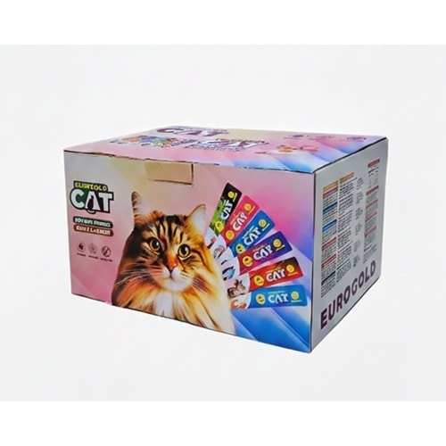 EuroGold Cat Sıvı Kedi Ödülü Karışık 6 Çeşit 180 x 15Gr