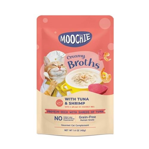 Moochie Çorba Kedi Ödülü Ton-Karides 16x40 Gr