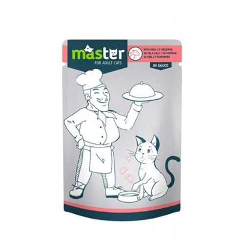 Master Dana Etli Pouch Kedi Maması 80 Gr. x 24 Adet