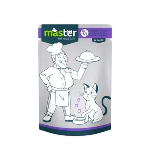 Master Tavşan Etli Pouch Kedi Maması 80 Gr. x 24 Adet