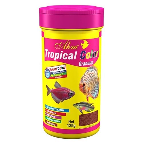 AHMTropical Colour Granulat Balık Yemi 250 ML
