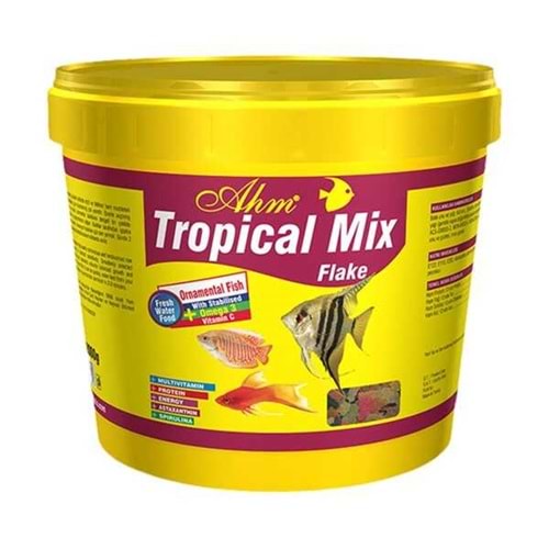 AHM Tropical Mix Flake 2kg Kova Balık Yemi