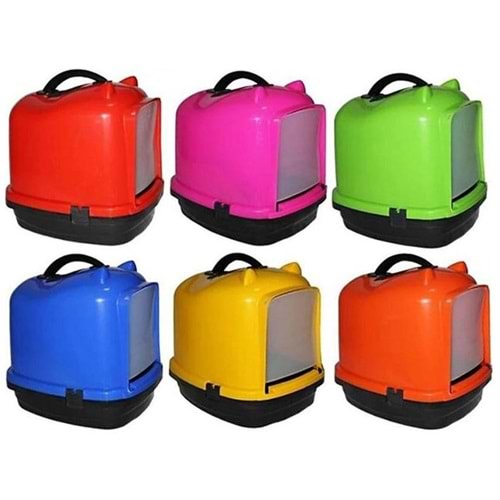 Pet Style Comfort Kedi Kulaklı Kapalı Tuvalet Kabı