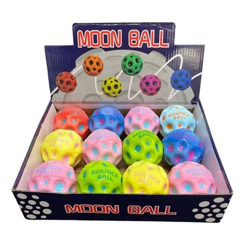 12 li Sert Sünger Top (moon ball) Oyuncak Renkli
