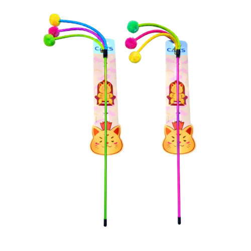 Ponponlu Zilli Kedi Oyuncak Olta