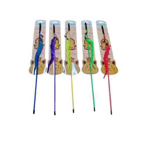 Tüylü Zilli Kedi Oyuncak Olta