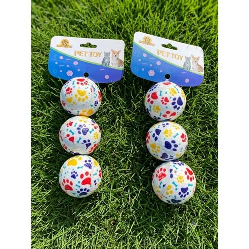 Pati Desenli Tenis Topu 6,5cm