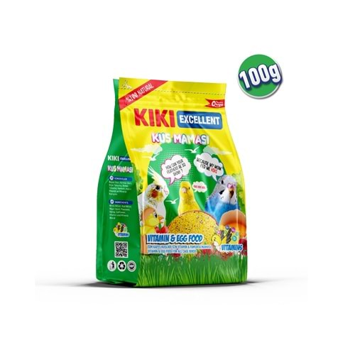 KIKI Excellent Kuş Maması 100 gr. 12 Adet (Kutu) KB323B12