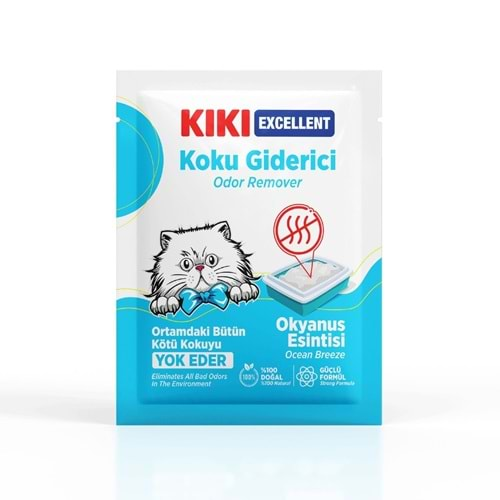 KIKI Excellent Kedi Koku Giderici Okyanus Esintisi 15 Adet - 25 gr. KC202B15