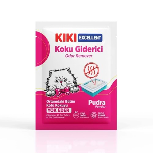 KIKI Excellent Kedi Koku Giderici Pudra Kokulu 15 Adet - 25 gr. KC206B15