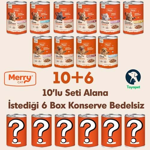 Merry Konserve 10+6 Kampanya (1 Box 12 Konserve İçerir)