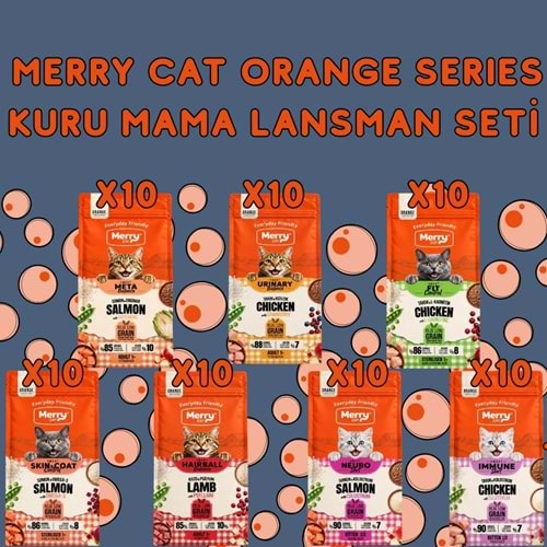 Merry Cat Orange Series Kuru Mama Lansman Seti