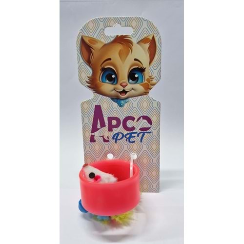 Halkalı Zilli Fare Kedi Oyuncak APC-015