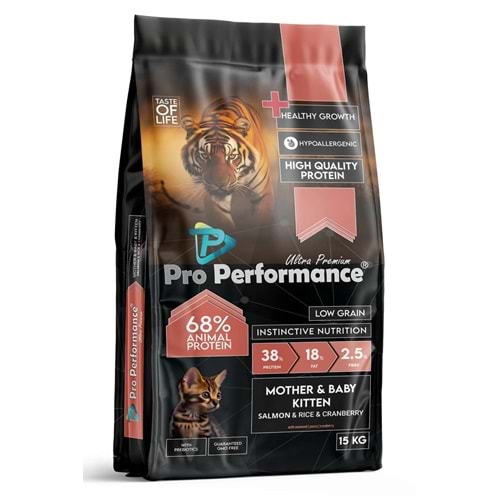 Pro Perform. Somon&Pirinç&Kızılcık Yavru Kedi Maması 15 Kg