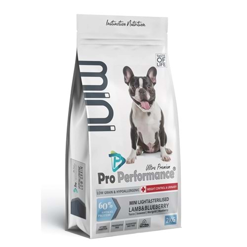 PRO PERFORM. Mini Light Ste. Kuzulu Yet. Köpek Maması 2 Kg