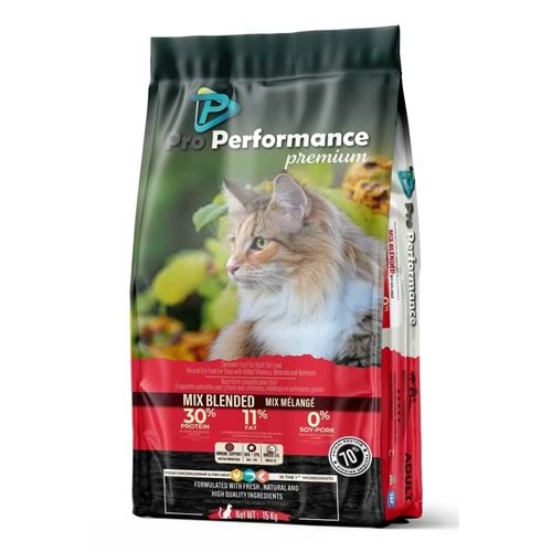 Pro Performance Prem. Blended Mix Yetiş. Kedi Maması 15 Kg