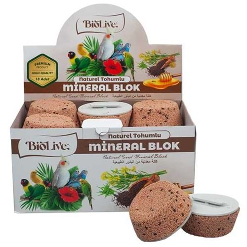 Naturel Tohumlu Mineral Blok 18li