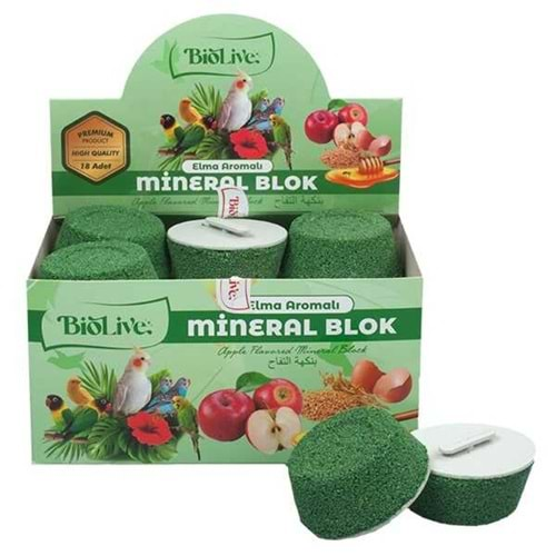 Elma Aromalı Mineral Blok 18li