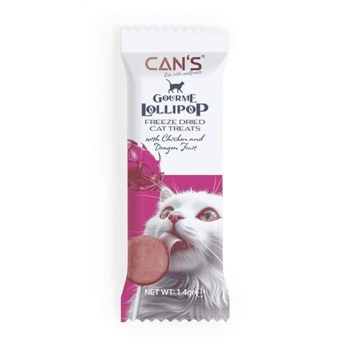 Cans Lolipop Ejder Meyvesi ve Tavuklu 15x1.4 gr