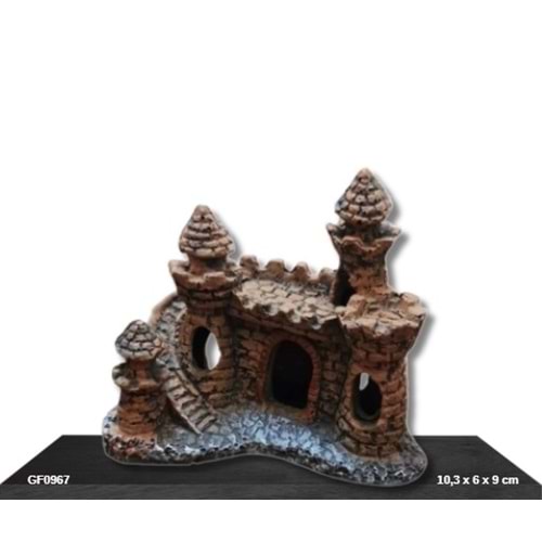 GF0967 Kale Akvaryum Dekoru 10,3x6x9 cm 108 Gr.