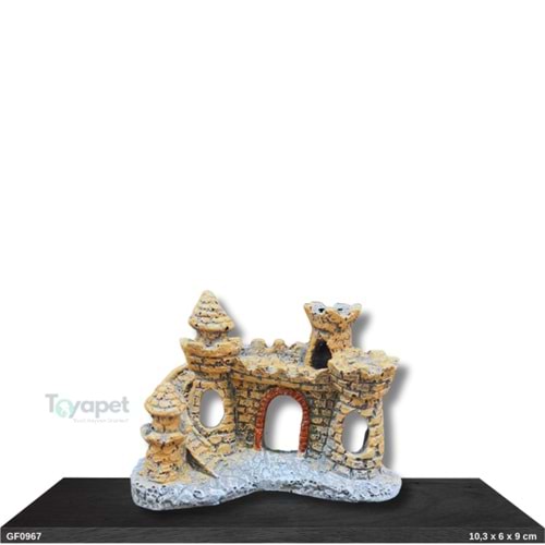 GF0967 Kale Akvaryum Dekoru 10,3x6x9 cm 108 Gr.