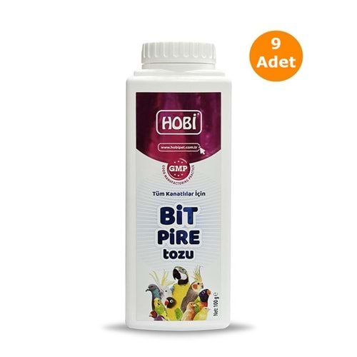 Hobi Kanatlılar İçin Bit Pire Tozu 100 Gr X 9 Adet