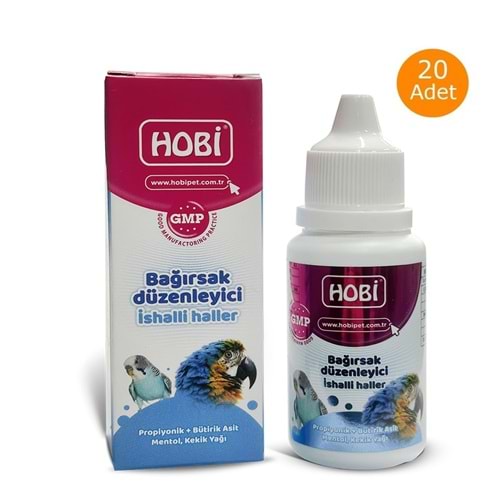 Hobi Kafes Kuşları İçin Bağırsak Düzenleyici 30 Ml X 20 Adet