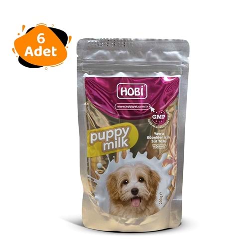 Hobi Puppy Milk Yavru Köpekler İçin Süt Tozu 200gr x 6 Adet