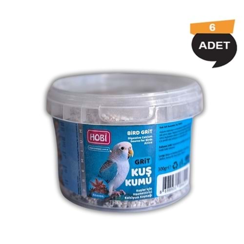 Hobi Anasonlu Grit Kuş Kumu 300 Gr X 6 Adet