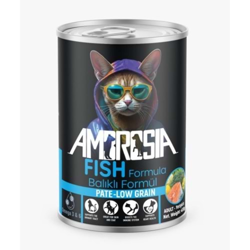Ambrosia Pate Balıklı Yetişkin Kedi Konserve 400 Gr X 12 Adet
