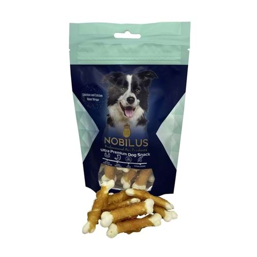 Nobilus Tavuk ve Kalsiyum Kemikli Sargı Köpek Ödül Maması 80 Gr