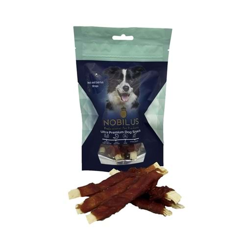 Nobilus Ördek ve Morina Balığı Sargıları Köpek Ödül Maması 80 Gr