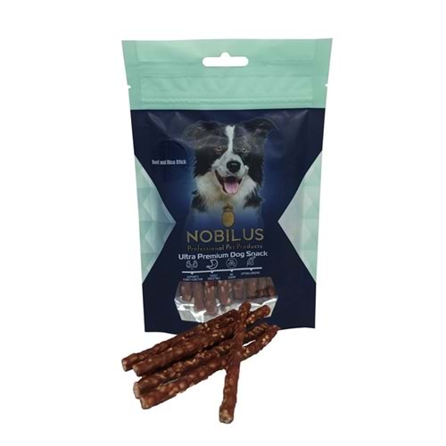 Nobilus Sığır Eti ve Pirinç Çubuğu Köpek Ödül Maması 80 Gr