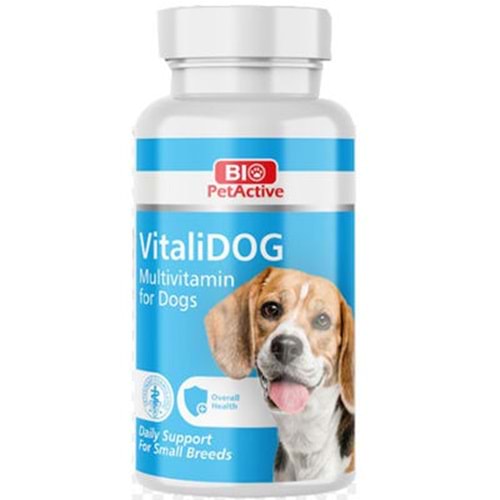 VITALIDOG KÖPEKLER İÇİN MULTİVİTAMİN TABLET 60'LI (KÜÇÜK IRK)