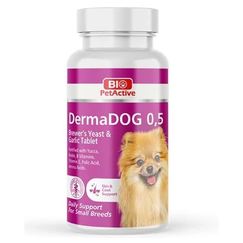 Bio Pet Active Dermadog 0.5 Tüy Dökülme Önleyici Küçük Irk Köpek Tableti 30 Gr (60 Adet)