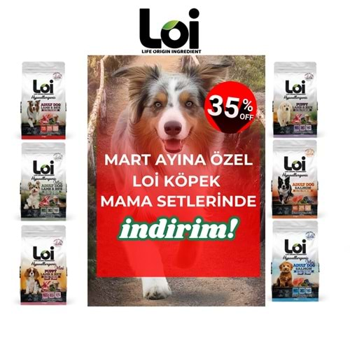 Loi Köpek Maması Seti 15 + 3 KG - MART AYI ÖZEL