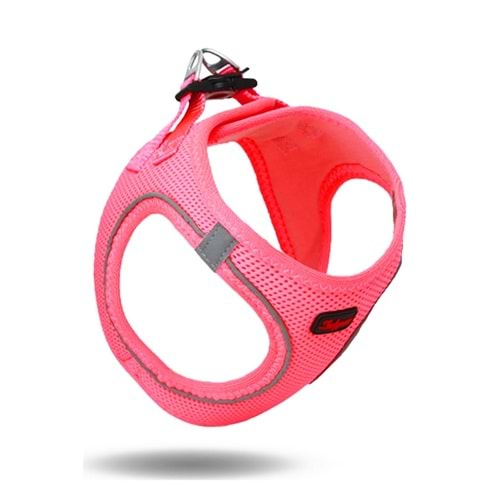 Düz Renk Airmesh Göğüs Tasması Pembe XL