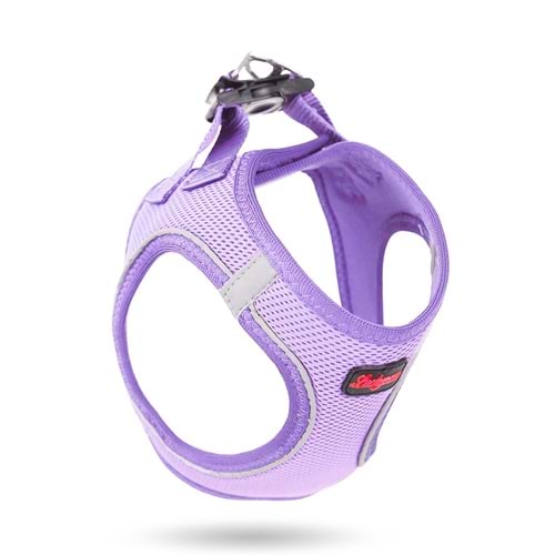 Düz Renk Airmesh Göğüs Tasması Lila XL