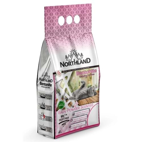 NORTHLAND Bebek Pudrası Kokulu Kedi Kumu 10 LT.